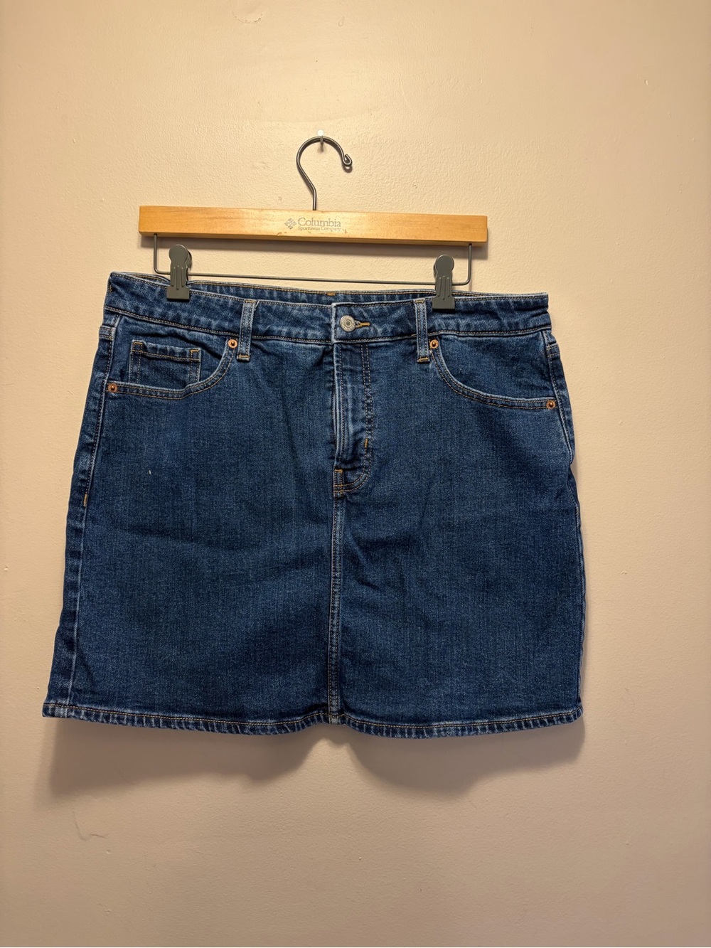 Old Navy Dark Blue Denim Mini Skirt
